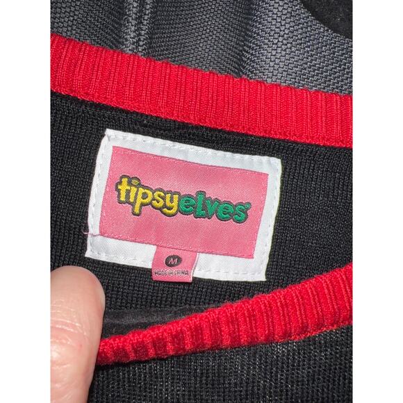 Ugly Christmas Sweater Xmas Size Medium Tipsy Elves Cats - Picture 2 of 3